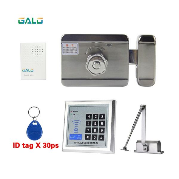 

building electric control lock mute lock district electronic door household anti-theft door motor double-sided key