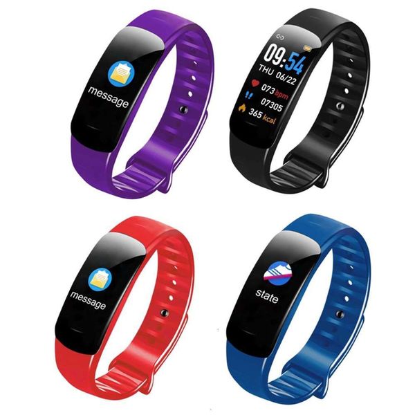 

watch bluetooth color screen, smart waterproof wristband with heart rate and blood prsure cont