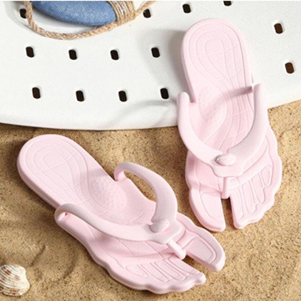 

slippers 2021 summer women's light color folding travel portable beach flat home1, Black