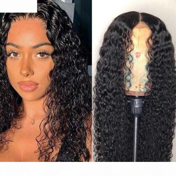 

water wave wig human hair 30 inch lace front wig swiss lace 360 frontal alianna hair 5x5 closure remy, Black;brown