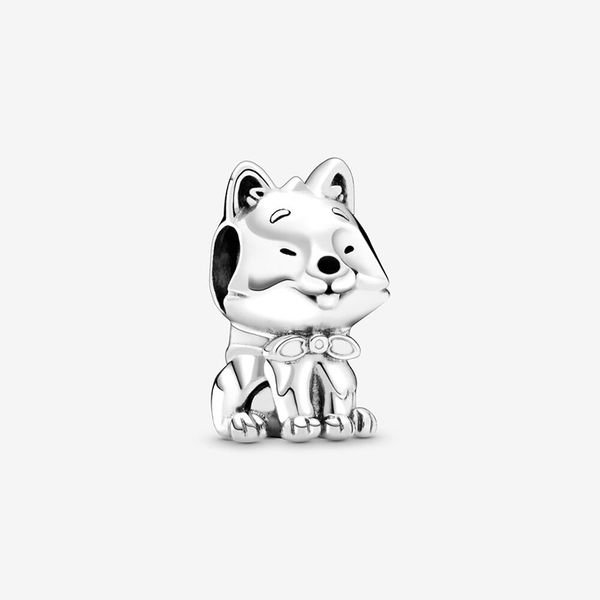 

2020 pre-autumn new arrival japanese akita inu dog charm fit original european charms bracelet for women diy jewelry making, Black