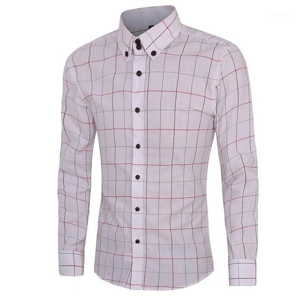 

men's fashion casual long sleeve printing shirt1, White;black