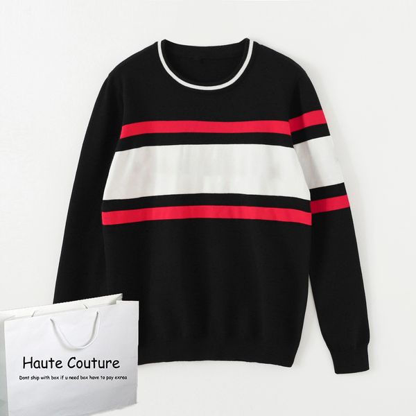 

женщины свитер горячая распродажа мода пуловер письмо напечатано с длинным рукавом топы зима повседневная теплый экипаж свитеров толстовки т, White;black