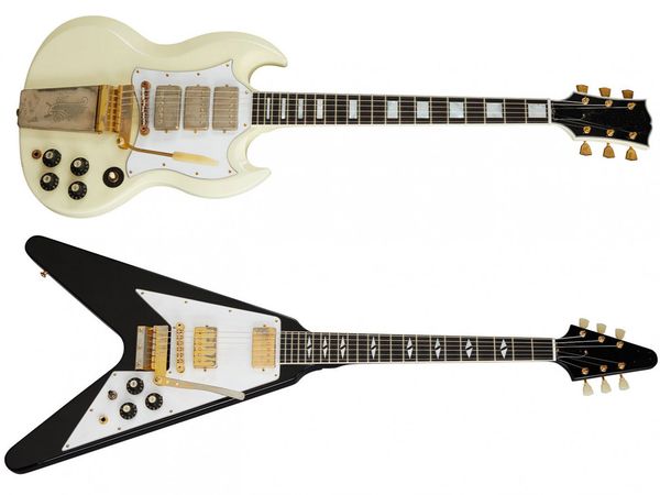 

aged/worn/relic electric guitar, jimi hendrix v flying ,viabrato