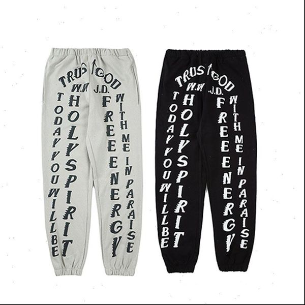 

kanye kim sunday service cpfm.xyz sweatpants women men digital direct printing kanye west casual joggers trousers pants, Black