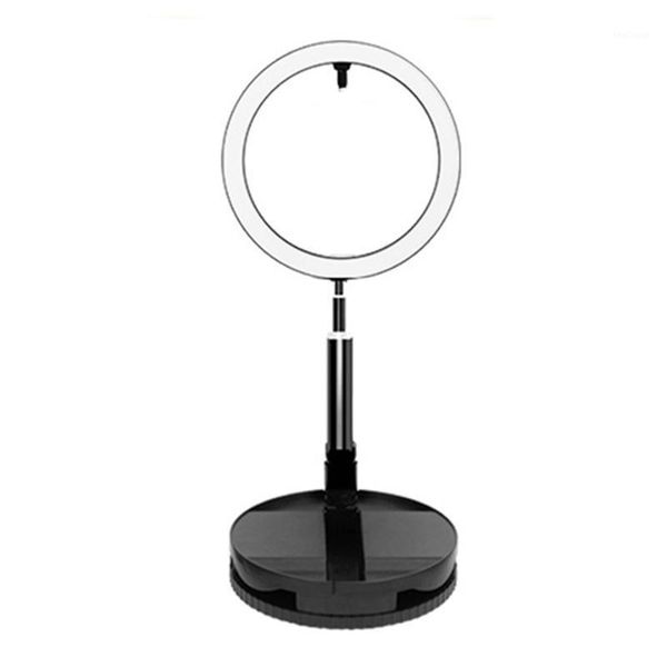 

flash heads 10 inch foldable ring light led selfie dimmable lamp with extendable stand for youtube video live studio1