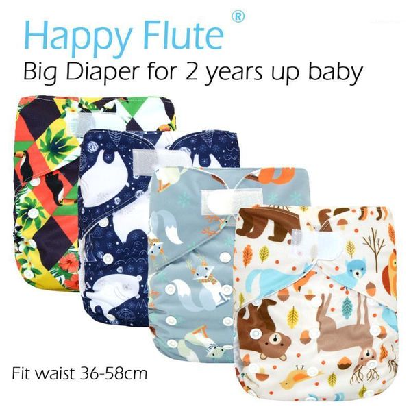 

newhappyflute big xl pocket diaper for baby 2 years and older,suedecloth inner, stay-dry, size adjustable fits waist 36-58cm1