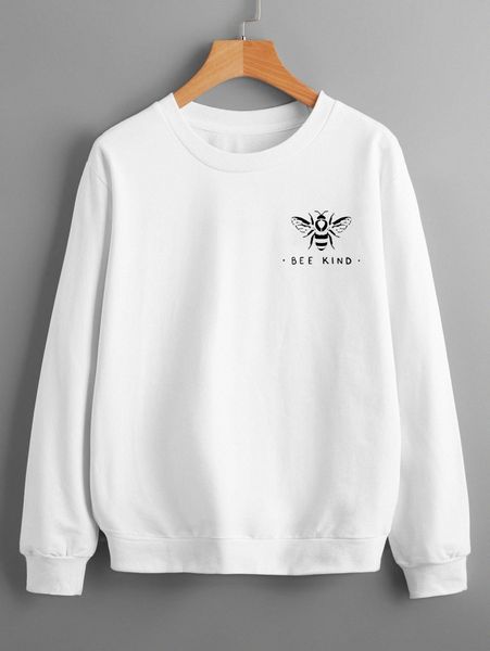 

men bee and letter graphic sweatshirt z0jo#, Black