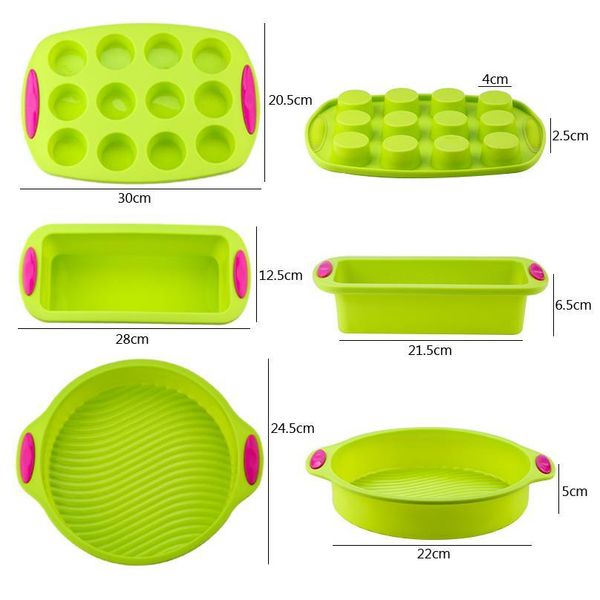 

sile high-end household rectangular toast high temperature resistant round cake mold non-stick oven available baki qylwkv