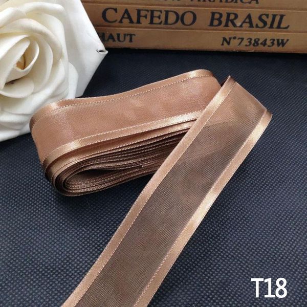 

5 м 25 мм атласная края органза ленты для подарочной упаковки волос луки свадьба украшения ручной работы ленты diy рождественские ленты bbye