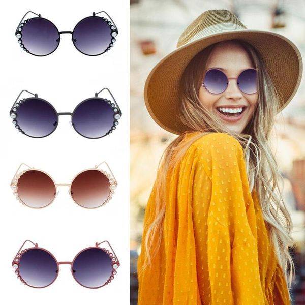 

sunglasses women rimless classic brand designer gradient sun glasses for vintage round gafas oculos, White;black