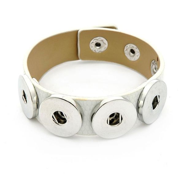 

leather snap bracelet bangles vintage wrap leather bracelets watches fit 18mm 20mm snap button jewelry bbyqpu, Golden;silver