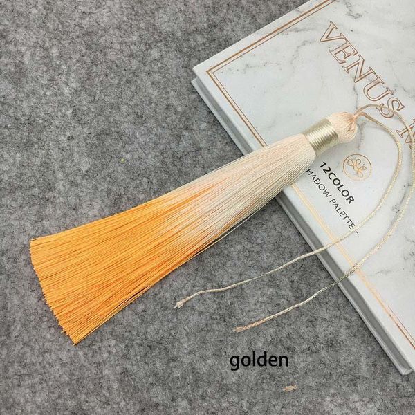

12pcs lot 12cm gradient color tassels silk fringe sewing bangs tassel trim decorative key tassels for curtains home decoration h qylhcf