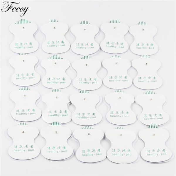 

10pcs white electrode pads digital for tens acupuncture digital electrode pads ten therapy machine massager pad medium frequency1