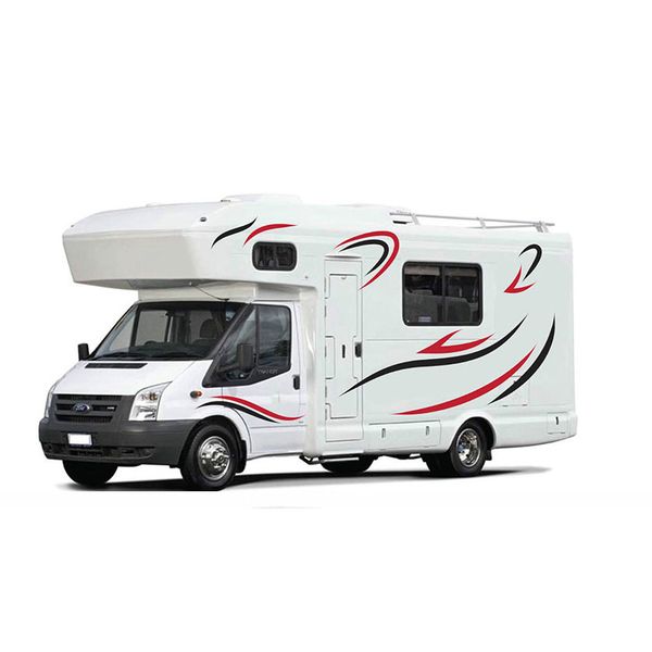 

1pc 2 colour camper rv sticker horsebox caravan decal motorhome stripes