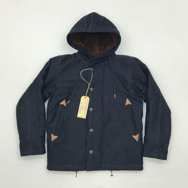 

watch parkas with winter hood n-1 platform coat for man 76gx, Black;brown