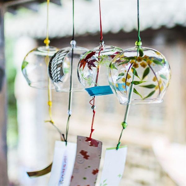 

decorative objects & figurines glass wind chimes japanese-style chime simple and beautiful label pendnat bells(pattern 2)
