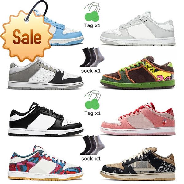 

wholesale fashion low sb dunks platform mens women running shoes coast grey fog parra abstract art chlorophyll valentine day black white
