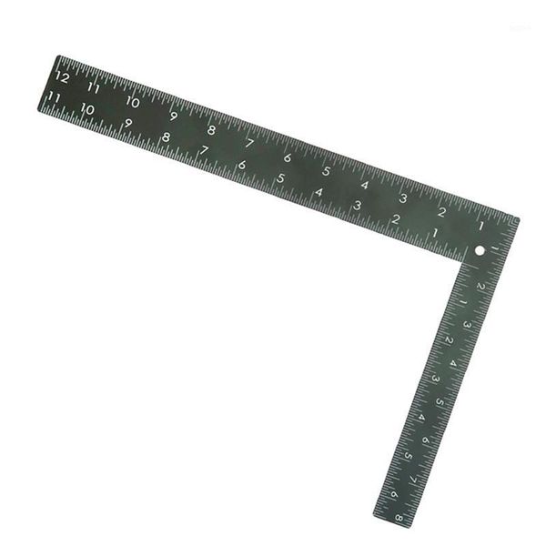 

1pcs l-square 90°angle ruler multifunction right measuring sewing tool1, Black