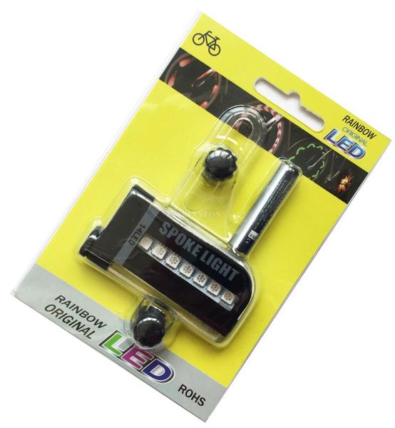 

dhl 100pcs/lot led bike spoke light 14 led cycling light wheel spoke bike 30 changes