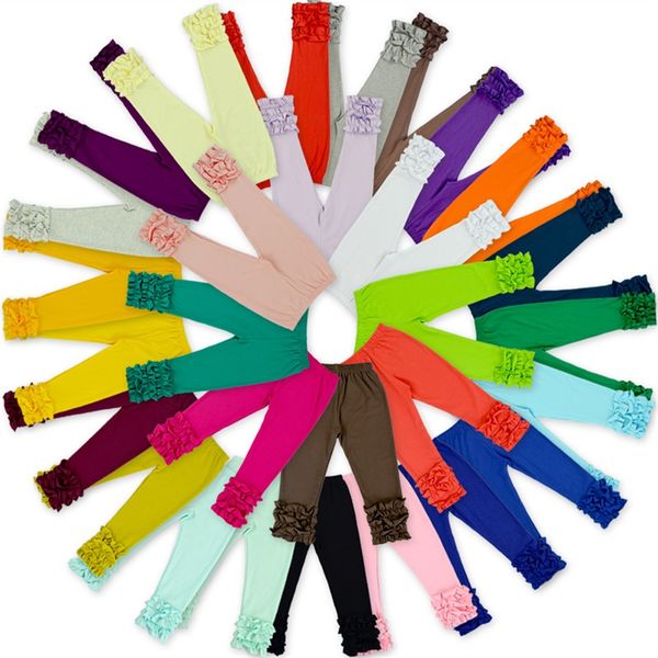 

baby pure color long pants boys girls lotus leaf edge trousers versatile leggings multicolor 20fy j2, Blue