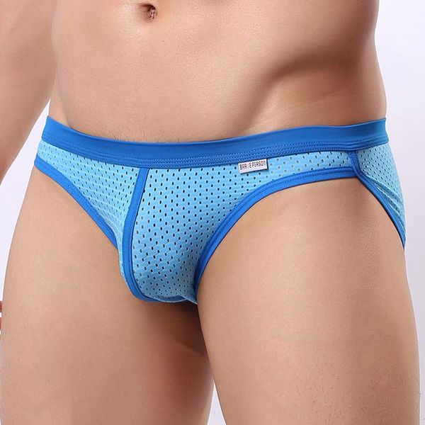 

underpants men underwear briefs slip mesh shorts cueca gay male panties breathable, Black;white