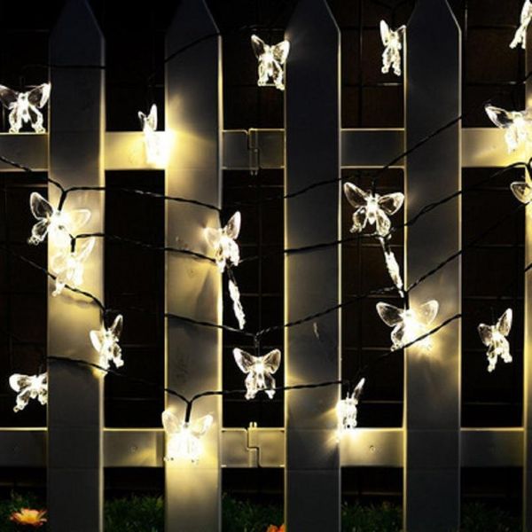 

led butterfly light string waterproof christmas garden wedding decoration lighting strings party christmas decorations l bbybuc