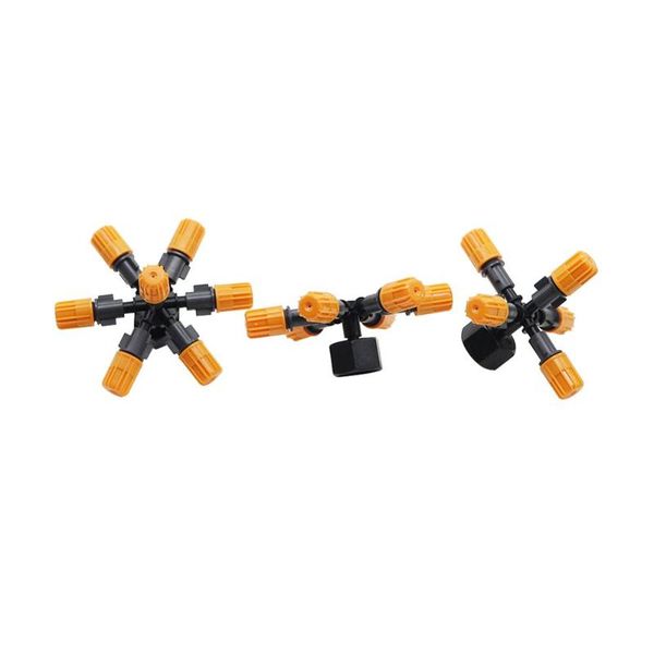 

watering equipments multi-way atomizing nozzles with 1/2" internal thread connectors garden irrigation agriculture industry misting spr