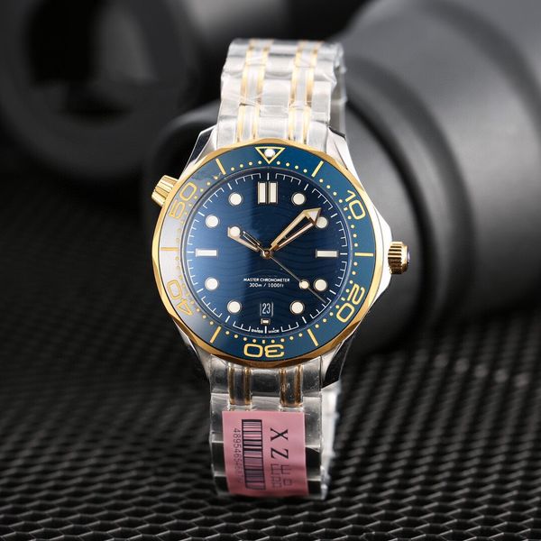 

2020 sea ceramic bezel watches aqua master terra men planet sport wristwatches ocean james bond 007 boss mens watch d1084, Slivery;black