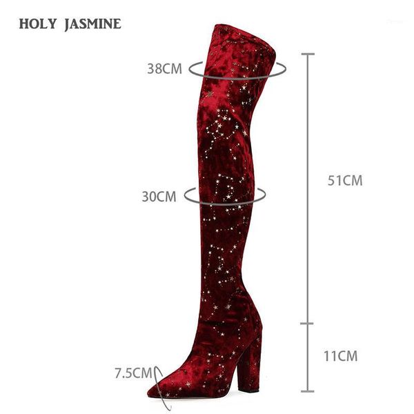 

boots womens autumn/winter 12cm over-the-knee crepe fashion thin heels oversize 34-43 super high (8cm-up) slip-on1, Black