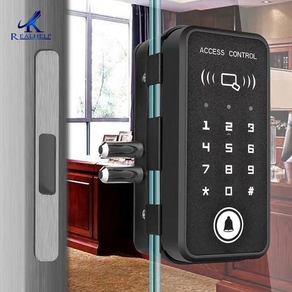 

smart lock rfid for office glass door card digital keyless aluminium 2000 users1