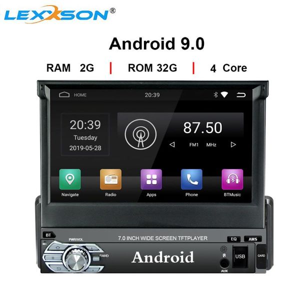 

universal 1din android 9.0 quad core car multimedia dvd player gps wifi bt 2gb 32gb rom 4g sim network steering wheel rds fm car dvd