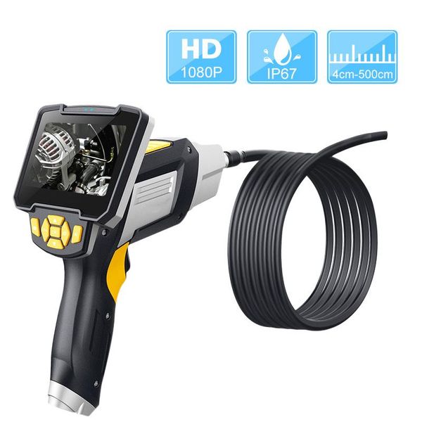 

cameras portable handheld endoscope borescope 4.3inch lcd screen inspection camera with 6 led 8mmwaterproof industrial digital endoscopy
