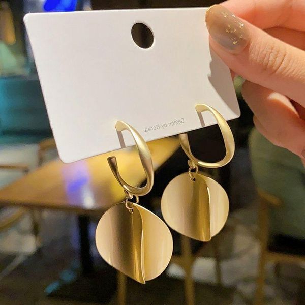 

earrings round exaggerated fashion trendy temperament senior all-match female design sense dating wedding gift accessories, Silver