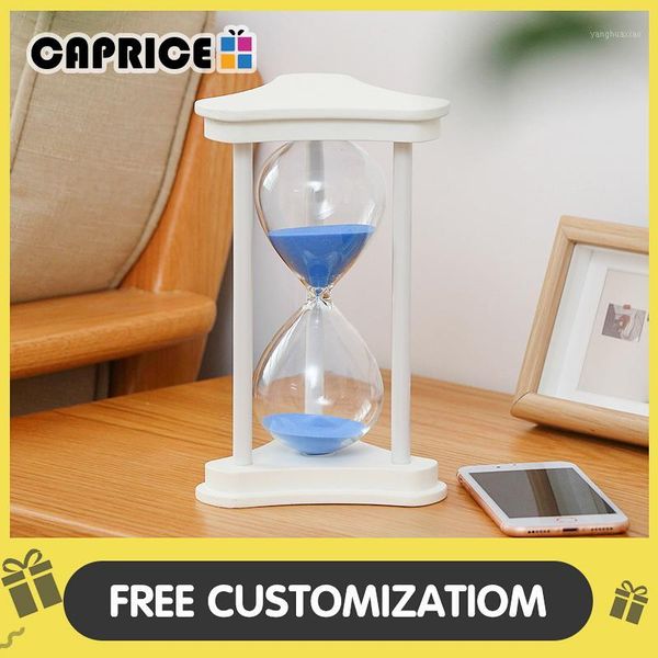 other clocks & accessories hourglass 60 minutes wood sand glass watch count down timer timing home desk decoration wedding favors for guests