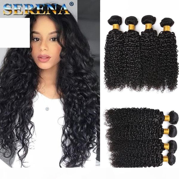 

brazilian curly weave virgin human hair bundles brazilian kinky curly hair weaves 4 bundles deep wave brazilian human hair extensions, Black