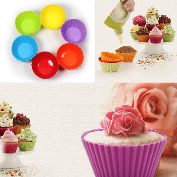 

24 шт. 3d силиконовые fordant fore fold fore fold шоколад украшения выпечки инструменты случайный цвет 24 шт. wmtzvu