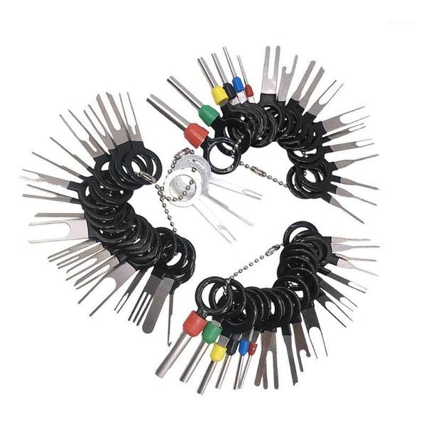 

59pcs car wire terminal removal connector pin extractor puller tire repair tool1