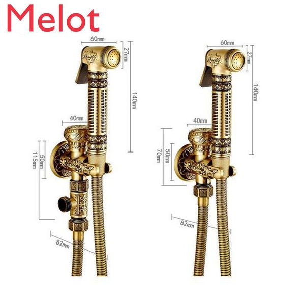 

solid brass spray gun bathroom accessories toilet bidet tap handheld shower portable bidet sprayer
