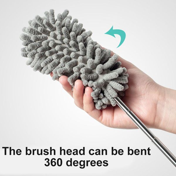 

telescopic stainless steel rod duster home car cleaning retractable dusting brush cleaning tool telescopic stainless h wmtbcl