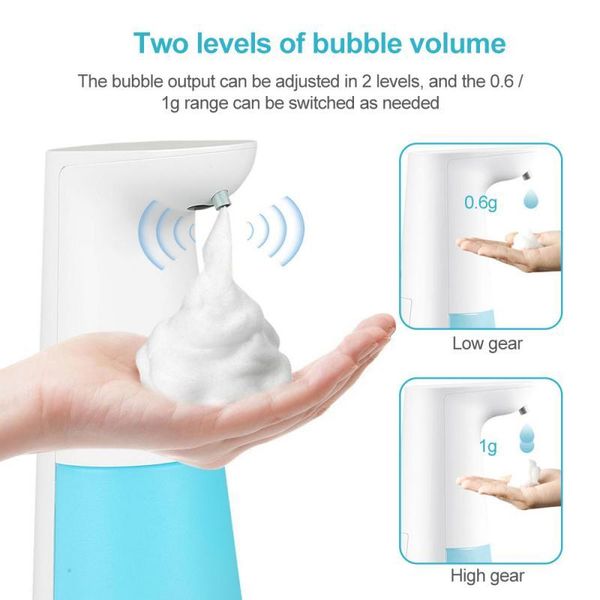 

250ml automatic foam liquid sensor soap dispenser sensor non-contact hand washing soap dispenser pump