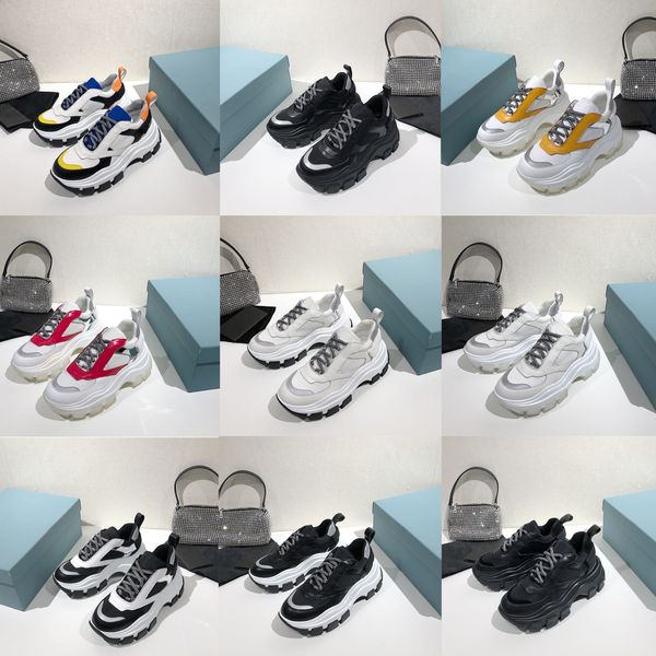

classic casual shoes dad shoes platform sole sneakers for men women vintage old grandpa trainer size 35-45, Black