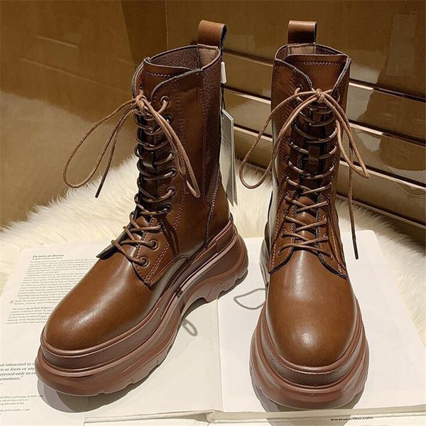 

2021 new autumn female fashion high heels martin punk boots black height shoes mf1b