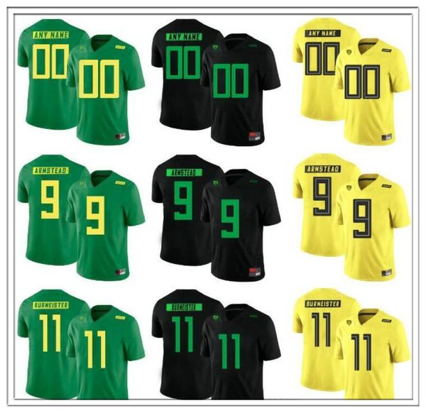 

custom mens youth oregon ducks ncaa college football jerseys armstead burmeister verdell thomas buckner grasu fisher walker shirts hot, Black;red