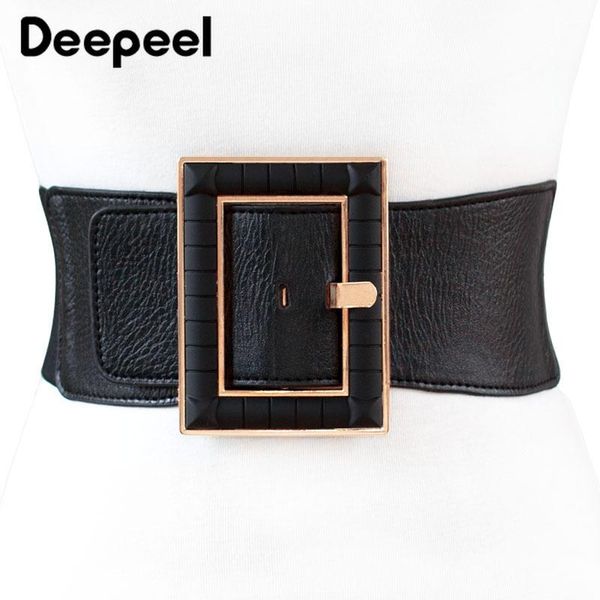 

devereel 1pc ретро леди 63 см регулируемые пу кожаные cummerbunds винтажные поясницы широкий ремень для женщин талии ремень украшения корсет, Black;brown