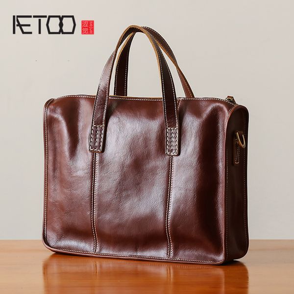 

hbp aetoo handmade handbag male leather