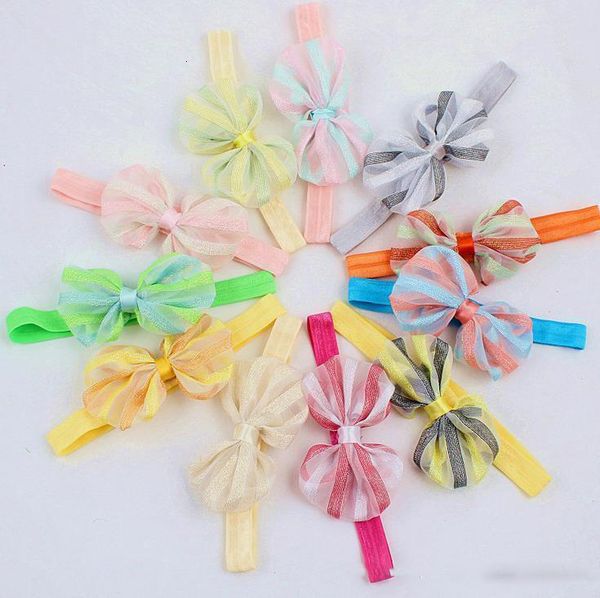

stripe new europe colorful fashion baby head bands bowknot infant headband kids elastic headwear children hair accessory