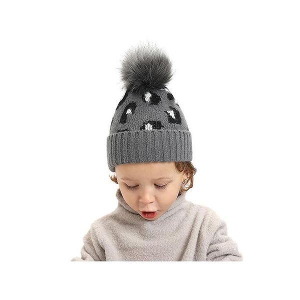 

children's warm hat mohair knitted beanie cute woolen winter hat with big ball for boys girls winter knit ear qylokx, Yellow
