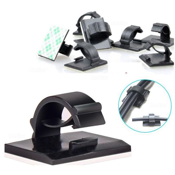 

data line winder fastener tie fixer organizer adhesive car cable charger line clasp wire cord clip wall clamp holder ma jllndt