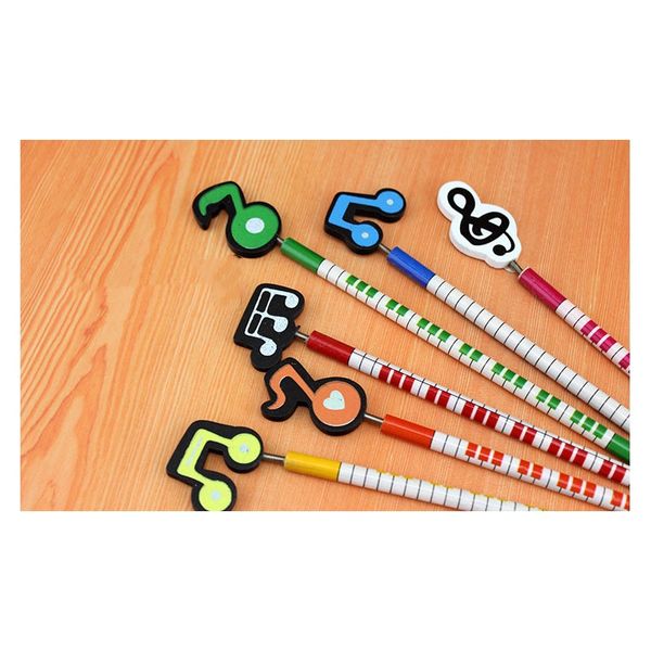 

1 музыкальной школа музыки stationery канцелярских товаров студенческих подарки премия креативного kawaii простой cute музыка 2b карандаш sq, Black;red